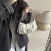 Bolsa de ombro única de alta qualidade estilo coreano plissada 2026 verão nova moda versátil elegante bolsa sela