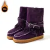 Em estoque 2026 Outono/Inverno Novos Sapatos de Algodão Estilo Europeu e Americano Comércio Exterior Tamanho Grande Borla Sapatos Femininos Fornecimento eBay Botas de Neve Femininas