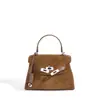 Bolso de Mano Kelly de Piel Mate Modelo Nuevo 2026, Bolso de Hombro de Nicho de Gama Alta, Bolso Cruzado Versátil Exquisito para el Día a Día