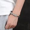 Pulsera Grande Exquisita de Pitón Dominante Estilo Chino Nuevo con Personalidad y Textura Creativas, Pulsera Gruesa Retro para Hombre de Moda