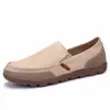 Zapatos de Lona Casuales de Verano para Hombre, Estilo Nuevo, Talla Grande, Versión Coreana, Tendencia, de Caña Baja, sin Cordones, Zapatos de Lona Perezosos