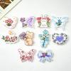 Estilo Coreano Fofo Borboleta Flor Desenho Animado Broche Acrílico Emblema Joia Patch DIY Grampo de Cabelo Acessórios de Cabelo