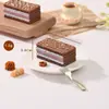 Miniatura de resina para brincar de comidinha bolo mousse cola de creme material diy acessórios para casa de boneca acessórios para casa de criança