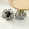 Cabeças de Flores de Seda Rosa com Diamante Sintético DIY Coroa de Flores Feita à Mão Acessórios de Cabelo Materiais Casamento Hotel Decoração Acessórios Flores Atacado
