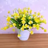 Flores artificiais Phalaenopsis flores falsas decoração sala de estar mesa de jantar arranjo de flores flores plantas verdes pequeno bonsai ornamentos decorações internas e externas