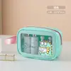 Bolsa de maquillaje de dibujos animados popular, bolsa de almacenamiento portátil de gran capacidad para lápiz labial y productos de cuidado de la piel, neceser de viaje al por mayor