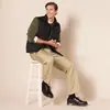 Nuevos Pantalones Formales Clásicos de Corte Slim, Sin Pinzas, de Venta Más Vendida en Europa y América de Amazon, Pantalones Casuales de Pierna Recta, Transpirables y de Secado Rápido
