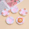 Plato Pequeño de Fruta Juguete de Comida Dibujo Animado Lindo Accesorios de Joyería Hechos a Mano DIY Paquete de Materiales de Accesorios Pequeños de Resina de Pegamento de Crema