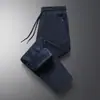 Pantalones Deportivos de Algodón Puro Talla Grande M-8XL para Hombre Otoño Invierno Engrosados con Felpa Ajuste Holgado Pierna Recta con Puño Casual Largos para Hombre