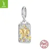 Yinziyun Original Plata de Ley S925 Colgante de Doce Constelaciones Accesorios de Joyería Estilo Europeo y Americano Versátil Cuentas para DIY