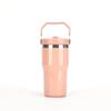 Vaso de acero inoxidable 304 para coche, nuevo, transfronterizo, de 20 oz, con aislamiento de sublimación, con tapa para manos frías y pajita para hielo