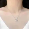 Collar de Trébol Brillante para Mujer, Colgante de Lujo Ligero de Alta Gama, Nuevo Modelo 2026, Diseño Exquisito de Nicho, Cadena para Clavícula Personalizable
