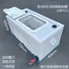 Tanque de Cría Engrosado Caja de Transporte de Peces Horizontal Rectangular para Maletero Caja de Peces de Plástico Pesca Tapa abatible