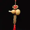 Colgante de calabaza retorcida a mano, Monedas de los Cinco Emperadores, calabaza con diseño grabado, simbolizando paz y buena fortuna, decoración del hogar, pequeño adorno de calabaza, artículo decorativo