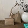 Bolsa de Couro Macio de Alta Qualidade Feminina Grande Capacidade Bolsa Tote para o Dia a Dia Outono e Inverno Nova Bolsa de Ombro Único sob o Braço Estilo Balde