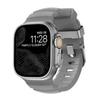 La Correa de Silicona Wild Trail es Adecuada para Apple 10 S11 Generación iWatch Ultra Hebilla de Metal de Aleación de Titanio Pulsera Deportiva