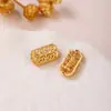 Plata de Ley S925 Chapada con Cuentas Espaciadoras de Oro Puro de 24K, Piezas Espaciadoras, Accesorios para Pulseras DIY, Accesorios de Cuentas Hechos a Mano Estilo Chino Retro