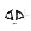 Adecuado para BMW X5 E70 2010-2013 pegatinas decorativas para botones del volante accesorios para coche de fibra de carbono real