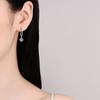Pendientes Xindeyi de Plata de Ley S925 con Moissanita, Pendientes de Borla de Clip, Pendientes de Gama Alta y Elegantes en Stock
