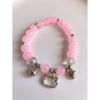 Pulsera Lunar Gris Ojo de Gato Imitación para Mujer, Colgante de Campana Simple, Regalo de Cumpleaños para Mejor Amiga, Estilo Ins de Vidrio