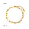 Tobilleras de Acero Inoxidable de Moda Europeas y Americanas de Venta Caliente Transfronteriza, Chapadas en Oro, que No se Desvanecen, Accesorios para el Pie de Acero de Titanio, Joyería de Alta Gama al por Mayor para Mujeres