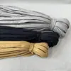 Cadarços de Poliéster Planos Espessos de Camada Dupla Vazados Coloridos de 1cm Adaptados para Tênis Esportivos, Tênis de Board, Tênis de Lona, Sapatos de Camada Dupla e Tiras para Roupas