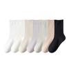 Calcetines blancos de mujer, calcetines de tubo de verano, calcetines sueltos de boca lunar, marea de verano, primavera y otoño, medias finas negras al por mayor