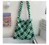 2025 Nuevo Bolso de Piel Estilo Coreano de Alta Gama para Otoño e Invierno Bolso de Mujer Bolso de Felpa de Moda Bolso de Hombro para Chica Elegante Bolso de Axila