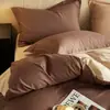Juego de 4 piezas de Tejido Waffle 2026 Algodón Puro Simple Moderno Juego de Ropa de Cama para el Hogar Alta Densidad de Hilos Amigable con la Piel Juego de Ropa de Cama