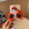 Pinza para el pelo de estrella roja de Año Nuevo y Navidad, pinza lateral de bola de pelo para flequillo, accesorios para el pelo para vestirse