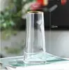 Vaso de Pintura Dourada Celebridade da Internet Vidro Transparente Sala de Estar Ornamentos de Flores Decorativos Criativo Simples Nórdico Flor de Água Arranjo