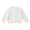 Cardigan de Verano Fino de Punto para Niñas Estilo 2026 Chaqueta Protectora del Sol Transpirable Hueca de Algodón Puro para Bebé