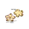 Colgante de Acero Inoxidable con Forma de Estrella de Mar y Flor de Caracola para Pendientes DIY, Accesorios de Joyería al por Mayor