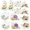 Colgante de Aleación de Esmalte de Zorro Floral de Dibujos Animados Transfronterizo Accesorios de Joyería DIY para Colgante de Collar y Pendiente
