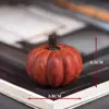 Pera de cártamo, todo va bien, talla en madera de caqui, naranja, manzana pequeña, berenjena, mangostán, plátano, fruta, pieza de mano para divertirse