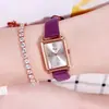 GEDI - Nuevo reloj cuadrado retro para mujer, moderno y sencillo, para estudiantes, de cuarzo, resistente al agua y con múltiples combinaciones.