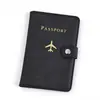 Venta Caliente Transfronteriza Multifuncional Porta Pasaporte con Ranuras Múltiples Bolsa de Pasaporte de Cuero Gran Capacidad Juego de Fundas Protectoras de Pasaporte de Cuero PU