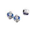 Plata Pura 999 Plata Dura 3D Retro Flor de Cuatro Hojas Palabra de Bendición Cuentas Separadas Pulsera Cuentas Sueltas Material de Cuerda Tejida a Mano Accesorios T0646