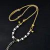 Corda para Colar Trançada Artesanal de Xizang Cordão com Pingente Multicolorido Venda Quente Cordão Vintage com Borla Cordão para Pendurar Joias Populares