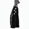 Pantalones Deportivos Casuales de Jazz Americano para Mujer y Hombre Otoño Sensación Holgada Adelgazantes Pierna Ancha Holgados Caída Puños en el Tobillo