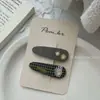 Novo Conjunto de Presilhas de Cabelo Infantis Tecido Retrô Cor de Café Outono e Inverno, Presilhas Feitas à Mão para Franja, Elásticos de Cabelo de Ursinho para Bebês, Acessórios de Cabelo para Meninas