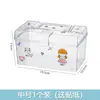 Caixa Organizadora Portátil Caixa de Armazenamento Simples Transparente Caixa de Remédios Dormitório de Estudante Estilo Muji Caixa de Remédios Multifuncional à Prova de Poeira
