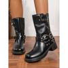 Botas Martin de Suela Gruesa para Mujer, Botines Vaqueros Western de Tacón Grueso, Nuevas Botas de Montura Marrones Estilo Británico Retro para Primavera y Otoño 2026
