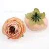 30 piezas de cabezas de flores de rosa artificiales de estilo europeo color champán, materiales DIY para hacer pasadores, marcos de fotos y arreglos decorativos, flores de seda