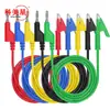 Cabo de Teste Ponta Dupla Garra A-B Fio Plug Banana para Garra Jacaré Linha de Teste de Alta Tensão