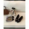 Zapatos Mary Jane Cálidos de Moda Estilo Tweed con Forro de Polar 2025 Otoño e Invierno Nuevos Zapatos de Tacón Bajo con Punta Cuadrada para Noche