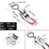 304 aço inoxidável braçadeira fivela ajustável presser lock lock clip box fivela acessórios porta tipo parafuso braçadeira rápida 4001