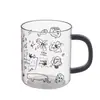 Taza de enjuague bucal con graffiti de dibujos animados estilo Ins, taza para cepillo de dientes muy atractiva, taza para beber en casa, taza para lavarse en el dormitorio