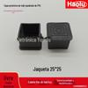 Square Outwear Tubo Quadrado 25mm Borracha Macia Pvc Capa de Pé Antiderrapante Borracha Espessada Outwear 25*25 Tampa de Tubo Quadrado Tubo de Plástico