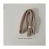 Bufanda Infantil Estrecha de Color Sólido de Moda Estilo Dongdaemun Coreano Otoño e Invierno Versátil Moda Callejera para Bebé